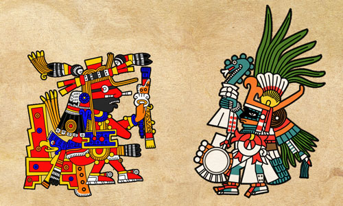 Huehueteotl vs Huitzilopochtli